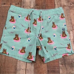 Party Pants Swim Trunks Men's Small "Wish You Were Beer" Bears Pool Float Shorts